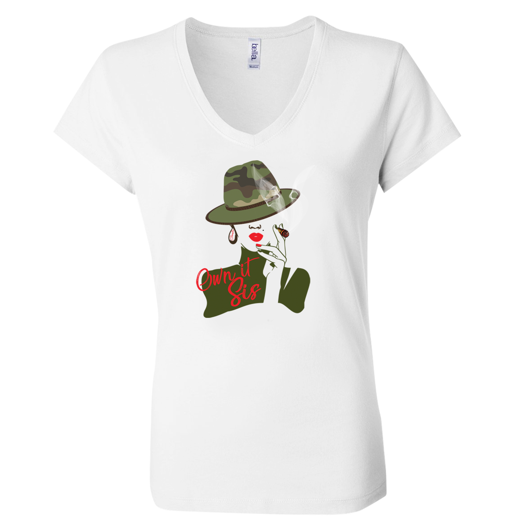 Fatigue Lid Her V-Neck Tee