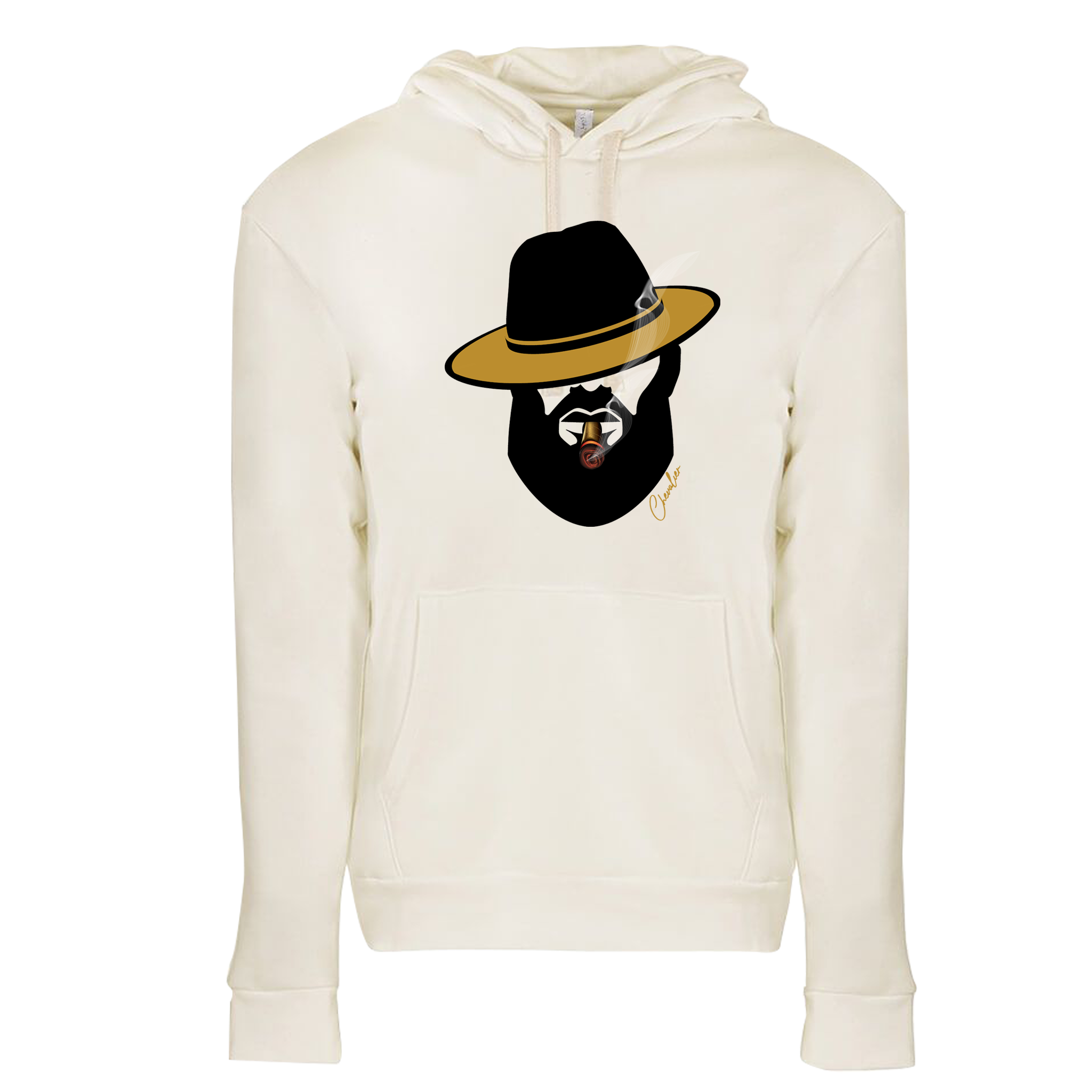Black & Old Gold Lid Hoodie