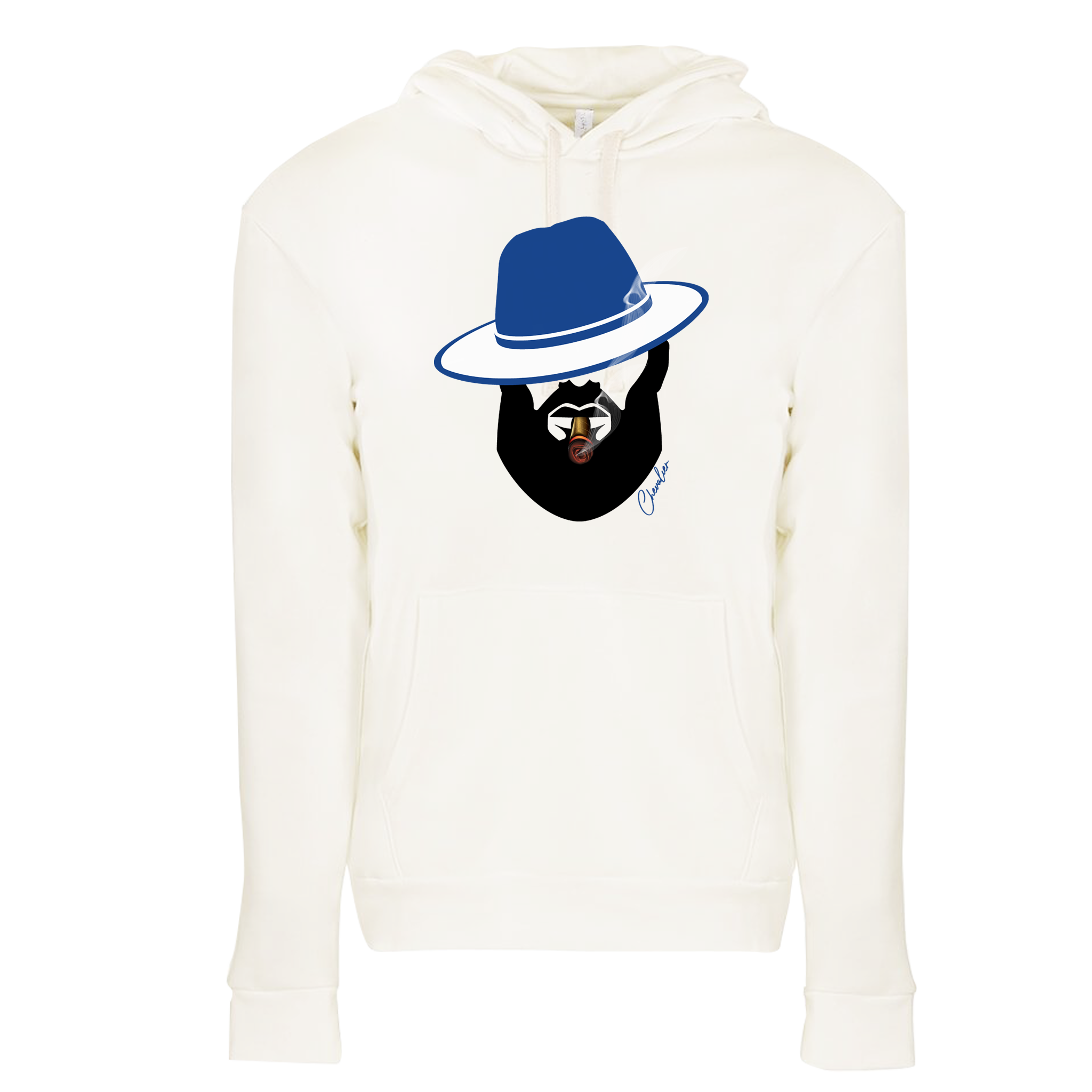 Royal Blue & White Lid Hoodie