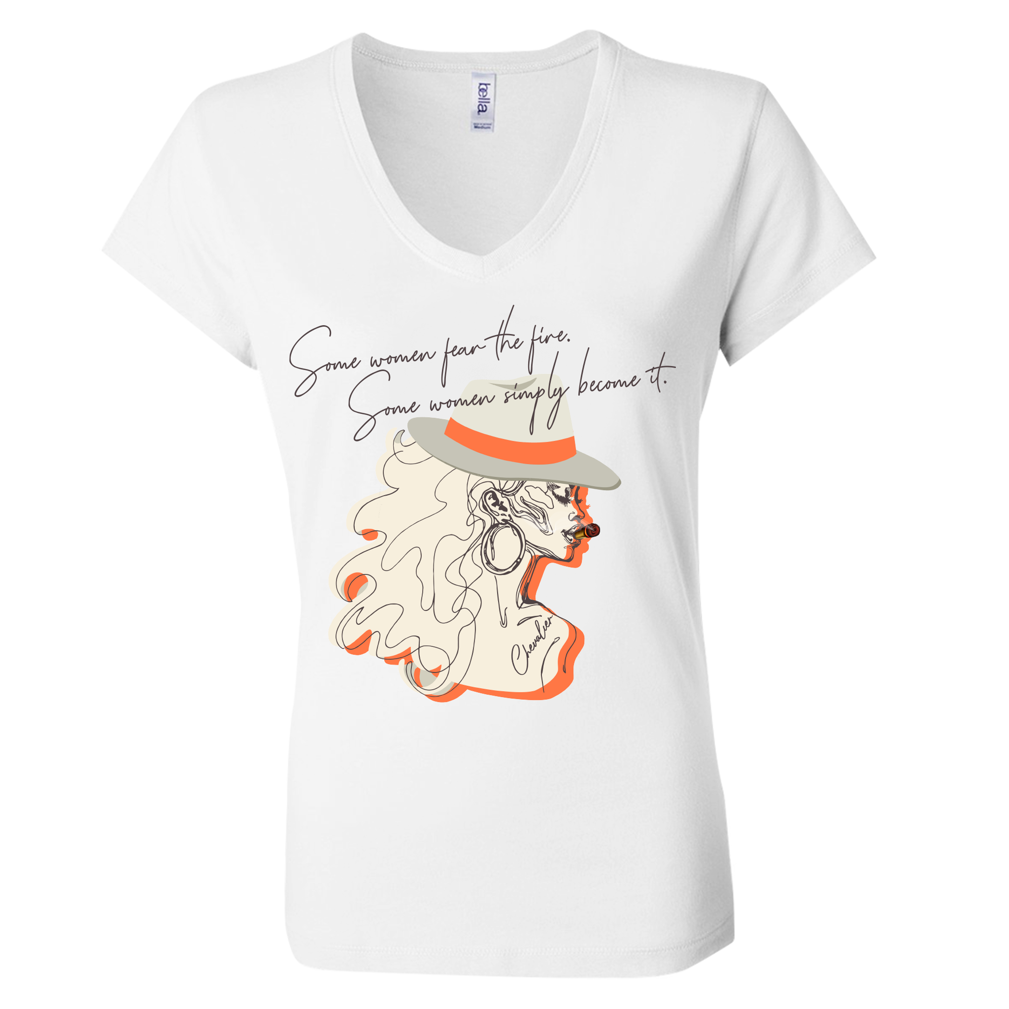 Fire V-Neck Tee