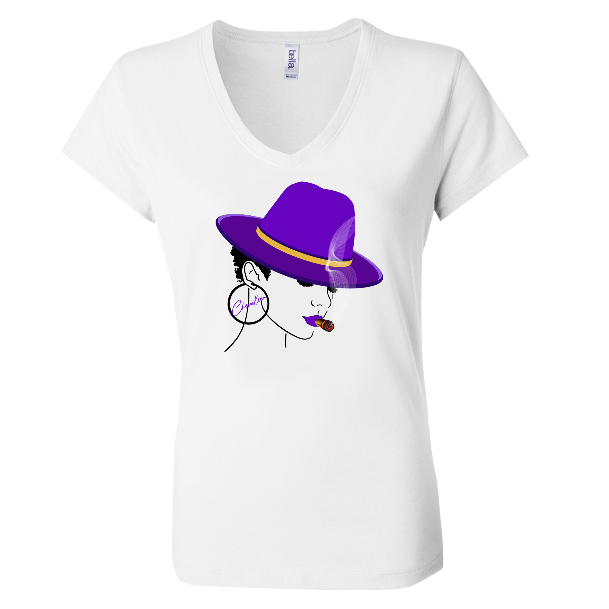 Purple Reign Her V-Neck Tee