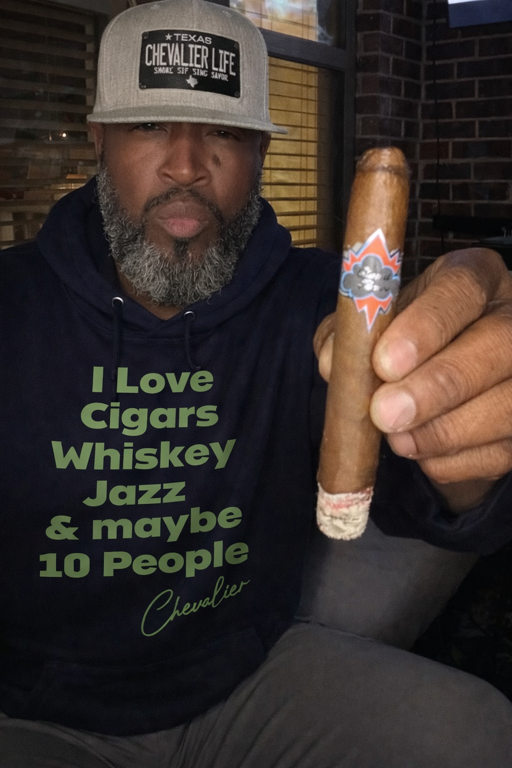 I LOVE Cigars, Whiskey, Jazz, & Maybe 10 People Hoodie- Unisex