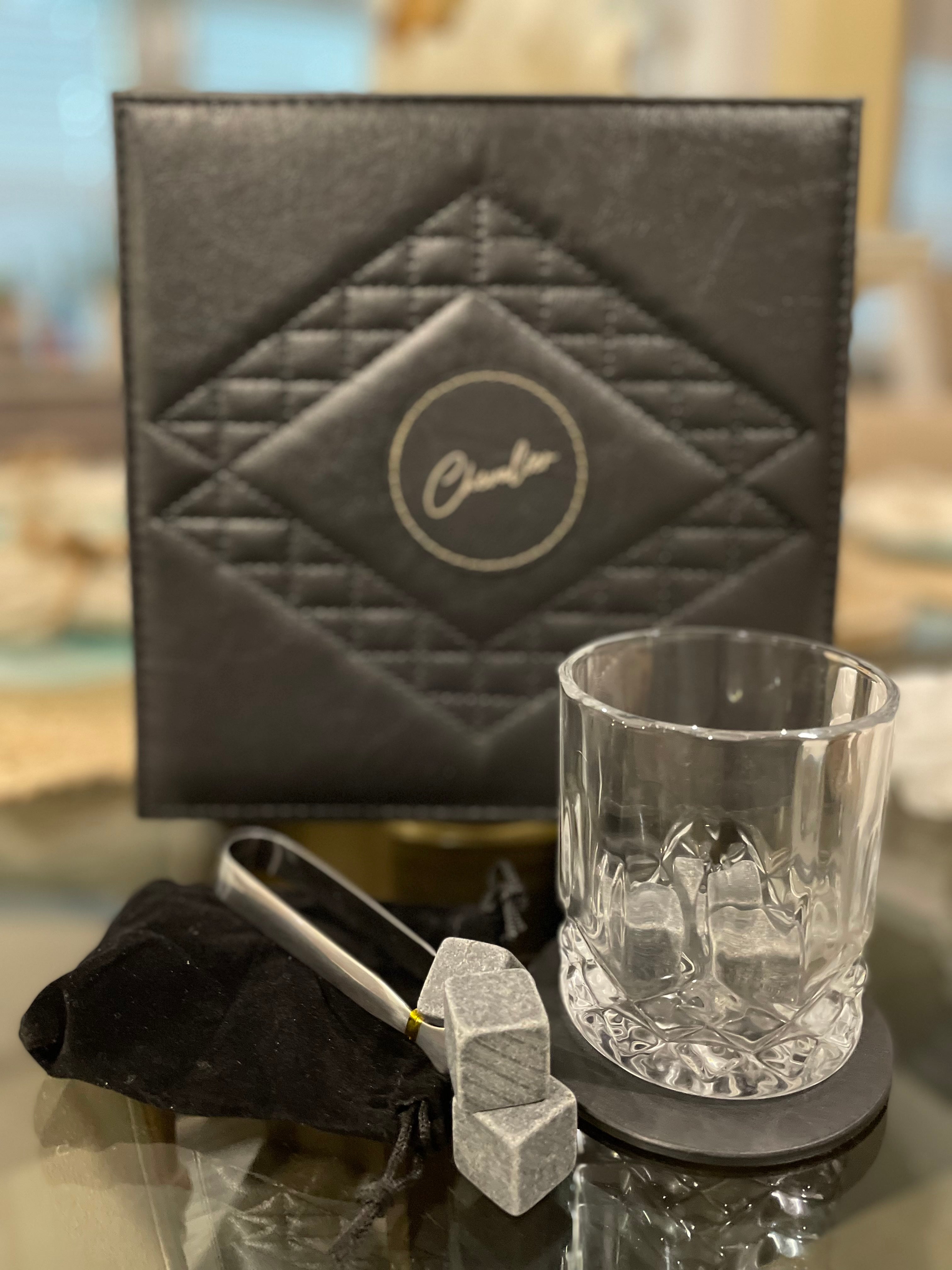Crown Royal Crystal Whiskey Glass and Stone Set | Wooden Box Set of 2 –  LORD'S ROCKS